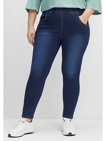 Sheego Schlupfjeans "Große Größen", mit breitem Gummibund günstig online kaufen