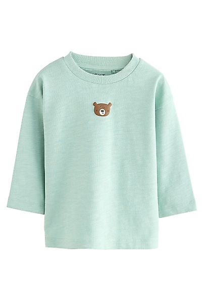 Next Langarmshirt Langarmshirt, Semi unifarben (1-tlg) günstig online kaufen