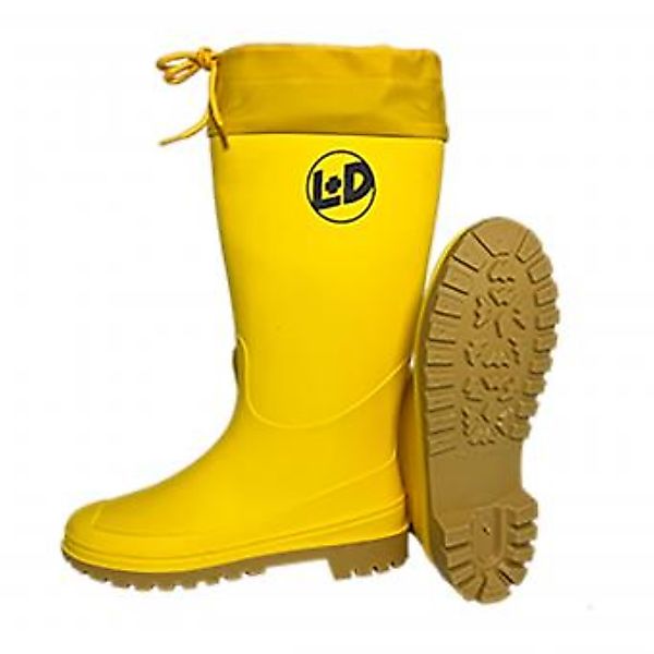 L+D Giallo PVC-Freizeitstiefel Gummistiefel mit Schnürmanschette günstig online kaufen