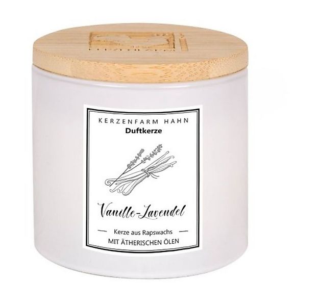 Kerzenfarm Hahn Formkerze Duftkerze Trendglas - Vanille-Lavendel günstig online kaufen