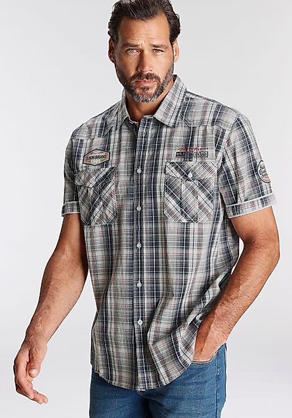 Man's World Kurzarmhemd im Karodesign günstig online kaufen