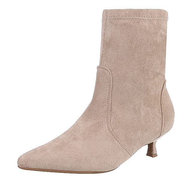 Ital-Design Eleganter Damen-Stiefel aus weichem Material mit Absatz Stiefel günstig online kaufen