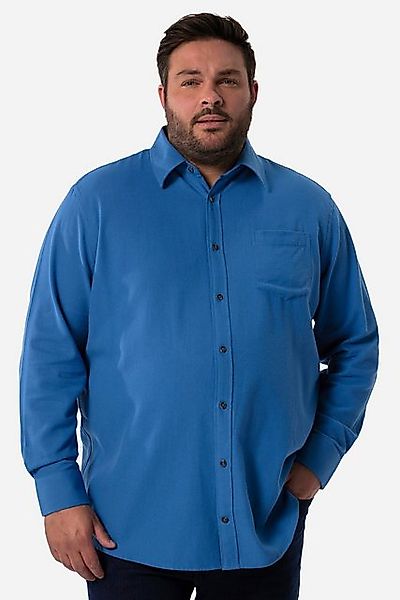 Men Plus Kurzarmhemd Men+ Flanellhemd Langarm Kentkragen Comfort Fit günstig online kaufen