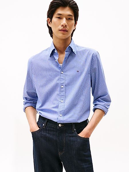 Tommy Hilfiger Langarmhemd FLEX POPLIN MICRO günstig online kaufen