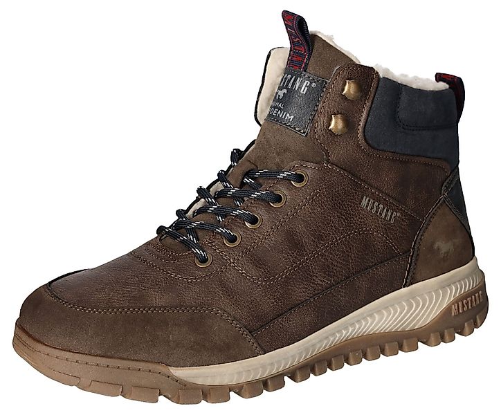 Mustang Shoes Winterboots, Keilabsatz, Schnürboots, Stiefelette günstig online kaufen
