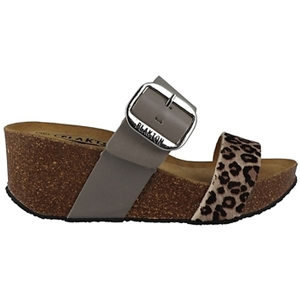 Plakton  Pantoffeln SO ROCK ANIMAL PRINT VAQUETA PANT Marron günstig online kaufen