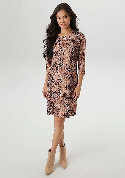 Aniston SELECTED Minikleid, mit leichter Taillierung und Animal-Print - NEU günstig online kaufen