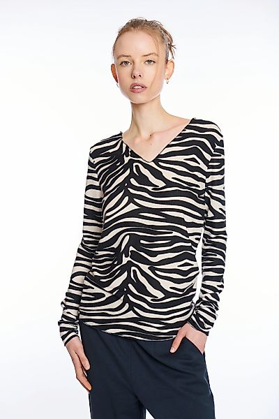 HaILY’S Langarmshirt "LS V TP Zi44na" günstig online kaufen