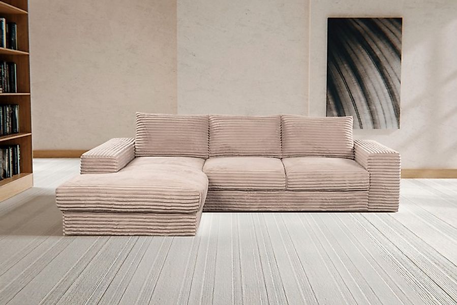WERK2 Ecksofa »Rozzana Design Ecksofa mit hohem Komfort, zeitlos & elegant, günstig online kaufen