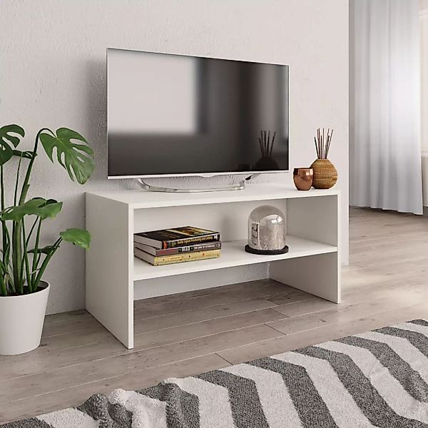 Tv-schrank Weiß 80 X 40 X 40 Cm Spanplatte günstig online kaufen