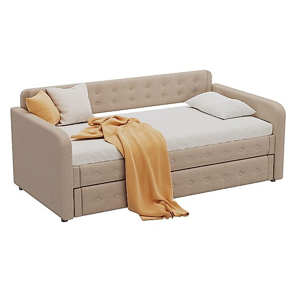 Flieks Daybett, Leinen Schlafsofa Tagesbett 90x200cm günstig online kaufen