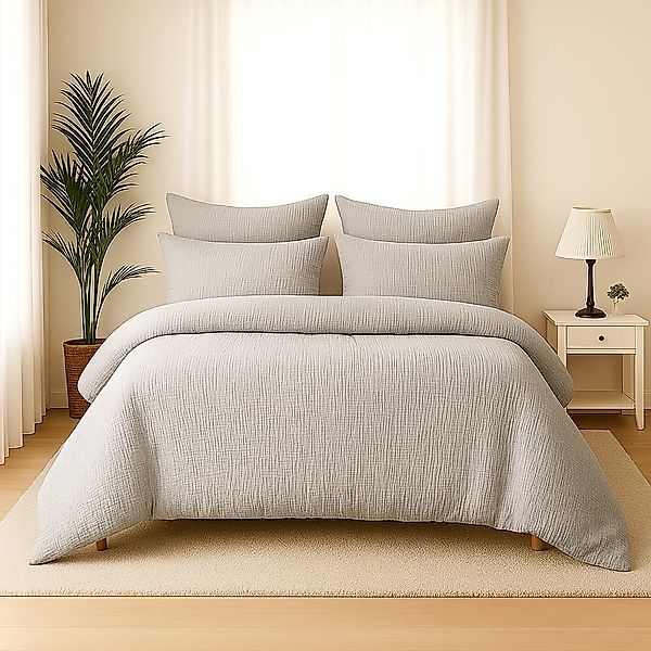 Wolkenfeld Bettwäsche "Wolkenfeld Premium Musselin mit Reißverschluss" 3 tl günstig online kaufen