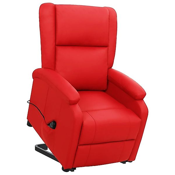 vidaXL Sessel Aufstehsessel Rot Kunstleder (1-St) günstig online kaufen