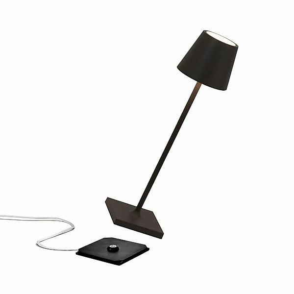 LED Akku Tischleuchte Poldina Micro in Schwarz 1,8W 142lm IP65 günstig online kaufen