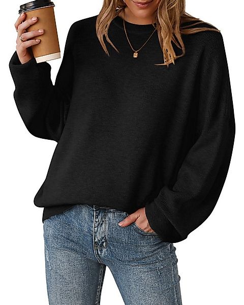 Arach&Cloz Stillpullover Arach&Cloz Damen Pullover Langarm Wolle Blend Rund günstig online kaufen