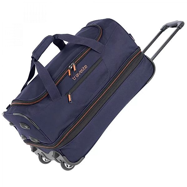 travelite Reisetasche "Basics, 55 cm, marine/orange", mit Rollen günstig online kaufen