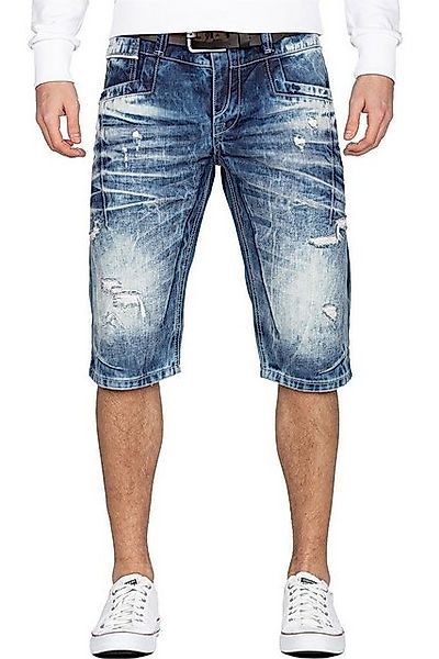 Cipo & Baxx Jeansshorts Herren Kurze Hose 20CB13-BANS Blau W32 günstig online kaufen