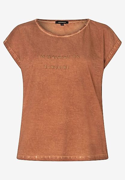 T-Shirt mit Schriften, clay brown, Sommer-Kollektion günstig online kaufen