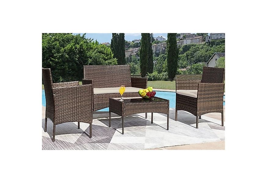 HTI-Living Garten-Essgruppe Terrassenmöbel Maceira, (Set, 4-tlg., 1 Zweisit günstig online kaufen