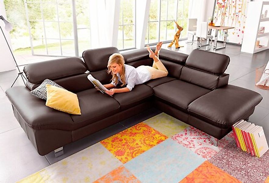 COTTA Ecksofa »Driver L-Form« mit Kopfteilverstellung, wahlweise mit Bettfu günstig online kaufen