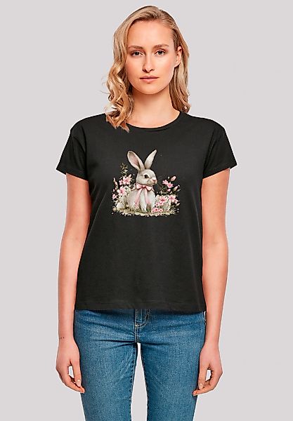 F4NT4STIC T-Shirt "Niedlicher Osterhase mit Blumen", Premium Qualität günstig online kaufen