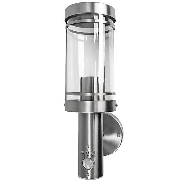 Grafner Außen-Wandleuchte Wandlampe Bewegungsmelder Edelstahl Wandleuchte günstig online kaufen