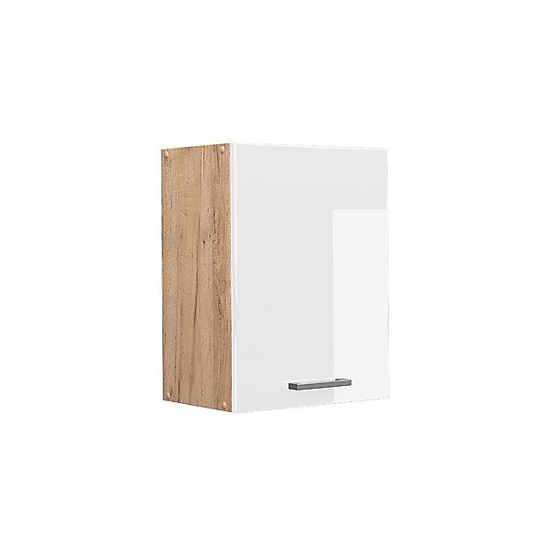 Vicco Hängeschrank R-Line, Weiß Hochglanz/Goldkraft Eiche, günstig online kaufen