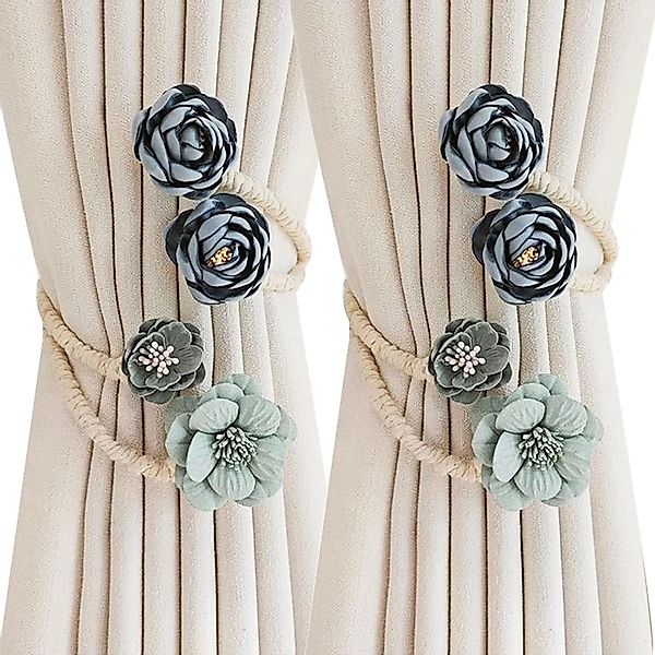 BYSURE Raffhalter, (2-tlg), Blumenvorhang-Raffhalter günstig online kaufen