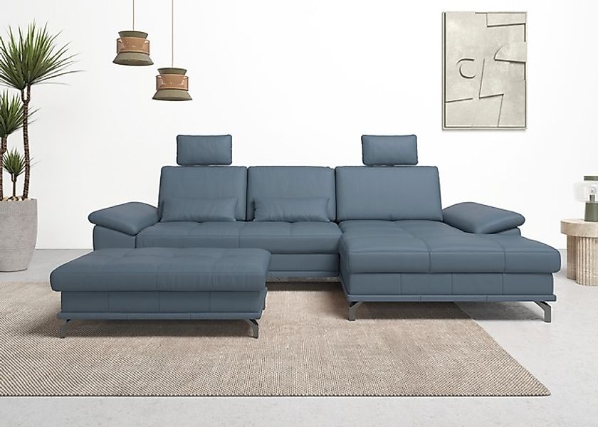 PLACES OF STYLE Ecksofa »Costello L-Form, B: 301 cm mit Sitztiefen-, Armtei günstig online kaufen