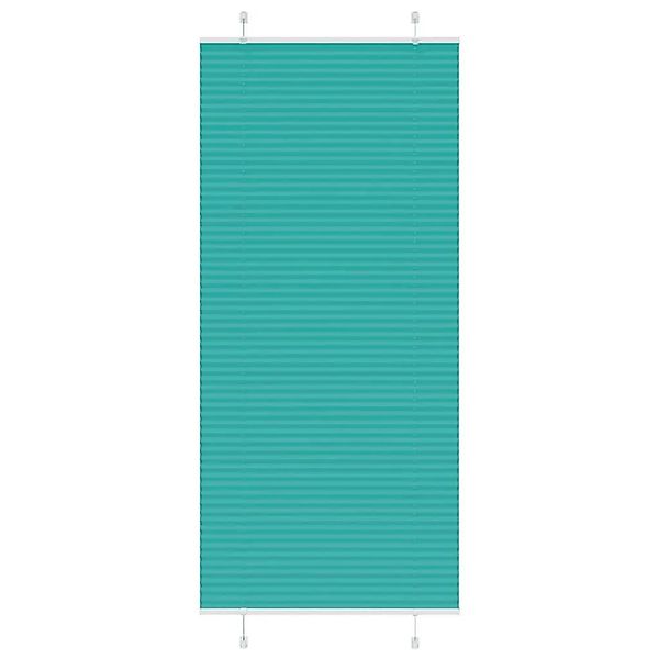 vidaXL Plissee Petrolgrün 85x200 cm Stoffbreite 84,4 cm Polyester 4015412 günstig online kaufen