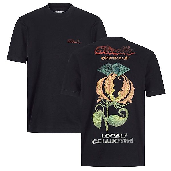 Jack&Jones T-Shirt mit Print auf Vorder- und Rückseite Farbe schwarz Größe: günstig online kaufen