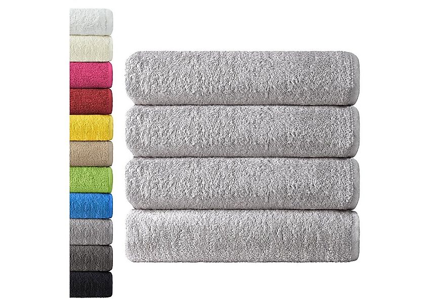 NatureMark Duschtuch 4er-Sparpack Frottier Duschtücher 70x140cm, 100% Baumw günstig online kaufen