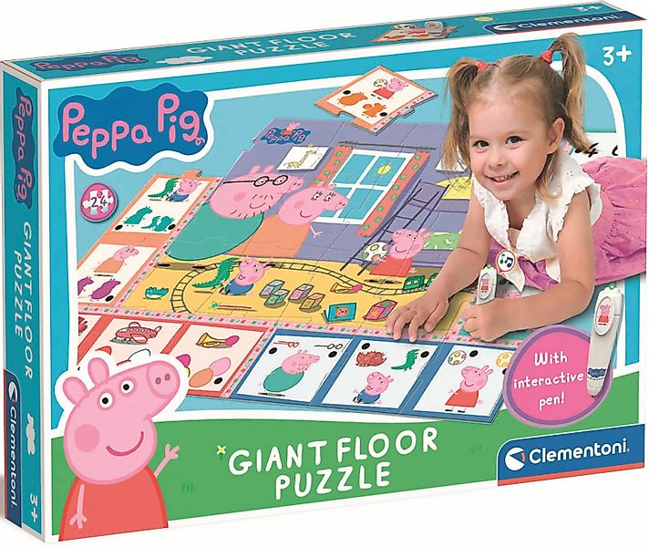 Clementoni® Puzzle Quiz-Bodenpuzzle Peppa Pig, 24 günstig online kaufen