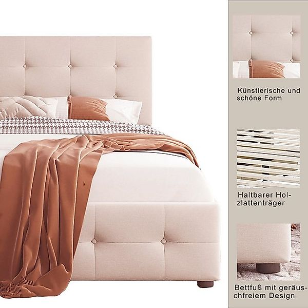 STILVORA Polsterbett 90x200 Kinderbett mit Matratze,Jugendbett mit Stauraum günstig online kaufen