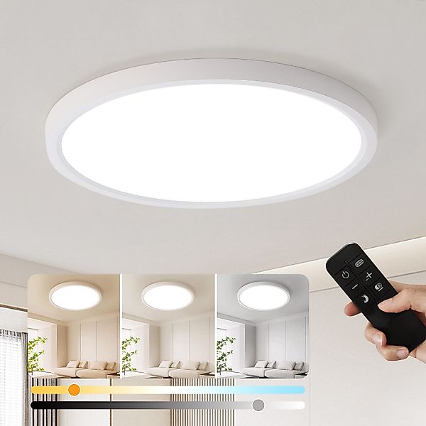JDONG LED Deckenleuchte Flach Dimmbar mit günstig online kaufen