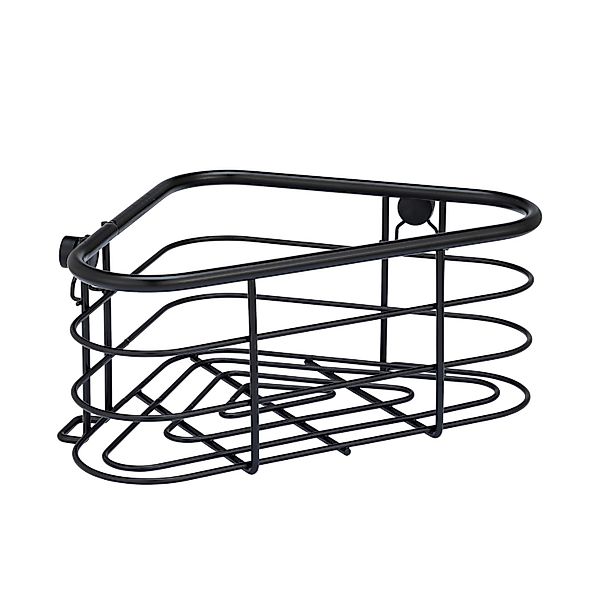 Wenko Eckablage Trestina 25 cm x 10,5 x cm x 16,5 cm Edelstahl Schwarz günstig online kaufen