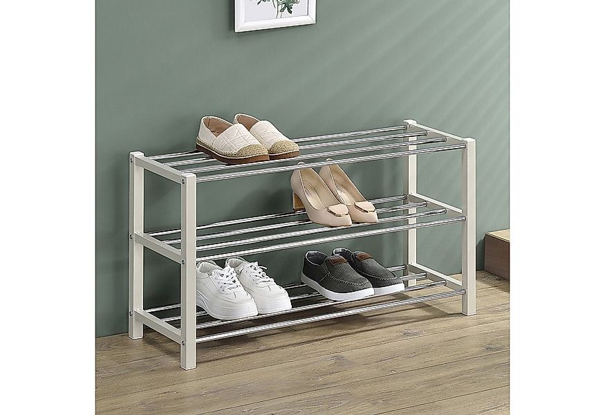 IDIMEX Schuhregal DUBLIN, Schuhständer mit 3 Ablagen, 80cm breit Schuhaufbe günstig online kaufen
