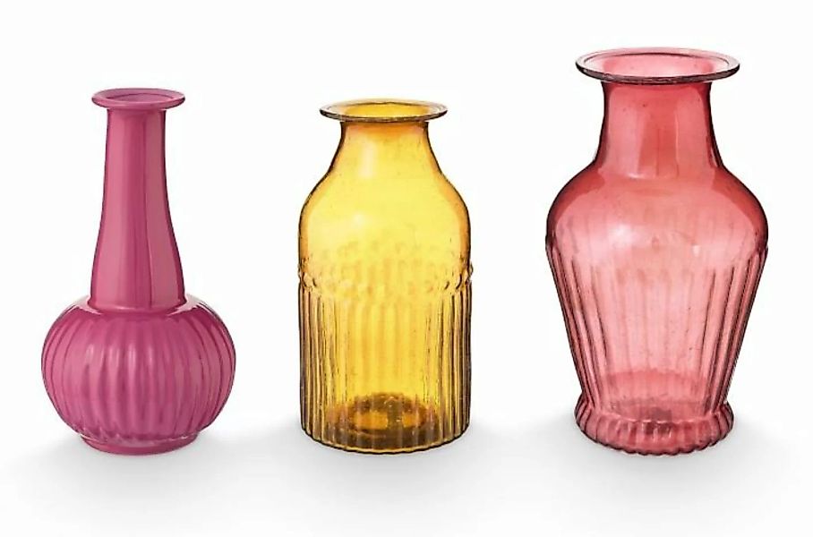 PIP STUDIO Vasen Vase Glas S Pink Set3 (pink) günstig online kaufen