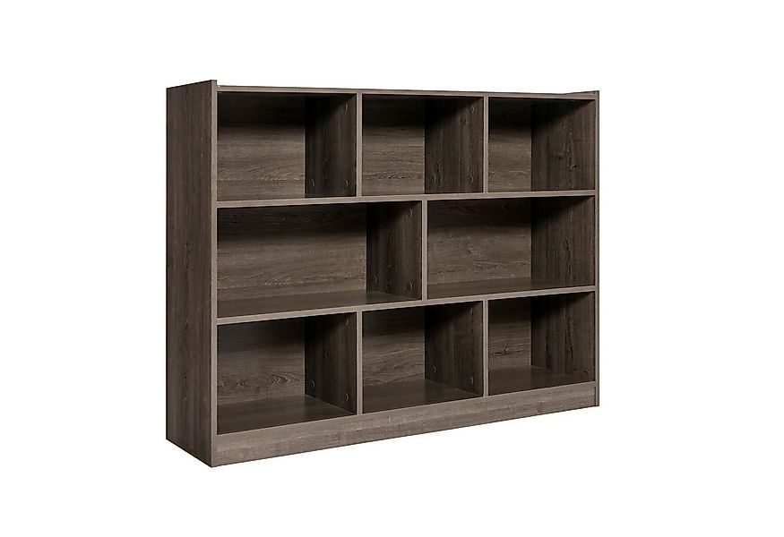 COSTWAY Kinderregal, mit 2 großen Fächern und 6 kleinen Fächern, 122x32x93c günstig online kaufen