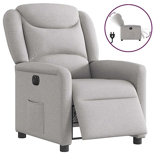 vidaXL Relaxsessel Elektrisch Wolkengrau Stoff 3303183 günstig online kaufen