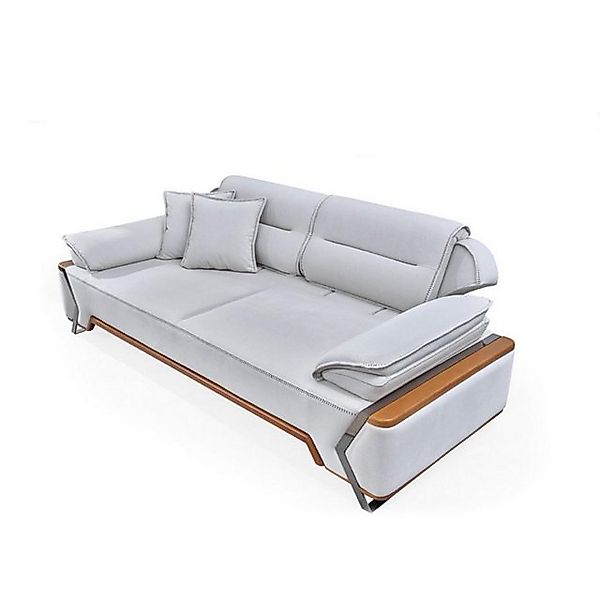 Xlmoebel 3-Sitzer Luxuriöses Wohnzimmer-Sofa in Weiß mit Designer-Touch, Po günstig online kaufen