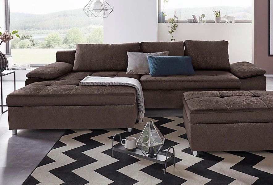 sit&more Ecksofa "Labene L-Form" wahlweise mit Bettfunktion und Bettkasten, günstig online kaufen