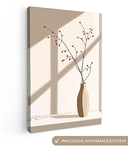 OneMillionCanvasses® Leinwandbild Vase - Äste - günstig online kaufen