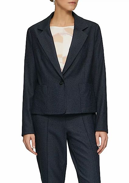 s.Oliver BLACK LABEL Jackenblazer, gepunktet, mit 1-Knopfverschluss und Tas günstig online kaufen