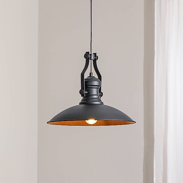 Hängeleuchte Fimda, schwarz, Ø 41 cm, Metall, E27 günstig online kaufen
