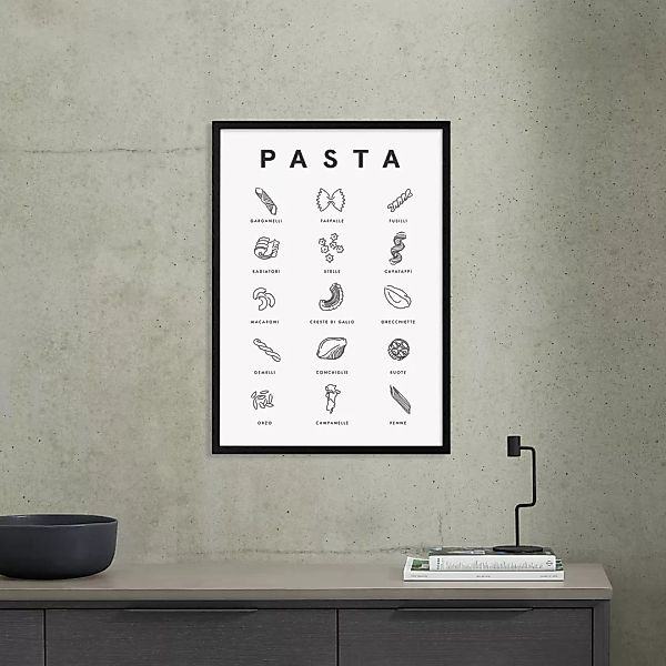 Violet Studio 'Pasta Guide' gerahmter Kunstdruck (verschiedene Groessen erh günstig online kaufen