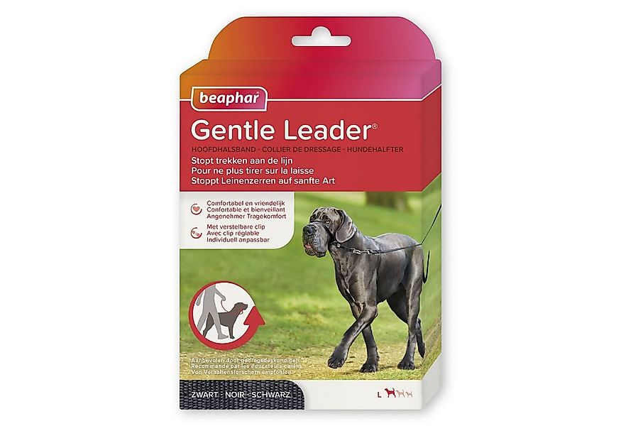 beaphar Hunde-Erziehungsgeschirr Gentle Leader, Hundehalfter - schwarz, L günstig online kaufen