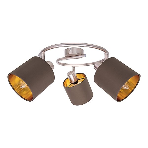 Näve Wand- und Deckenrondell 3-flammig Spot Maron günstig online kaufen