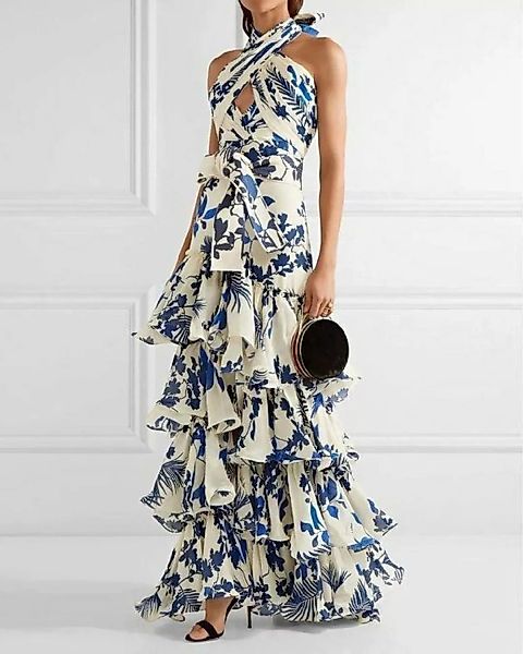 FIDDY Abendkleid Langes bedrucktes Abendkleid günstig online kaufen