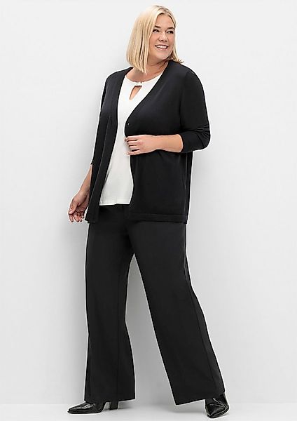 Sheego Strickjacke Feinstrickjacke . aus feinem Viskosemix günstig online kaufen